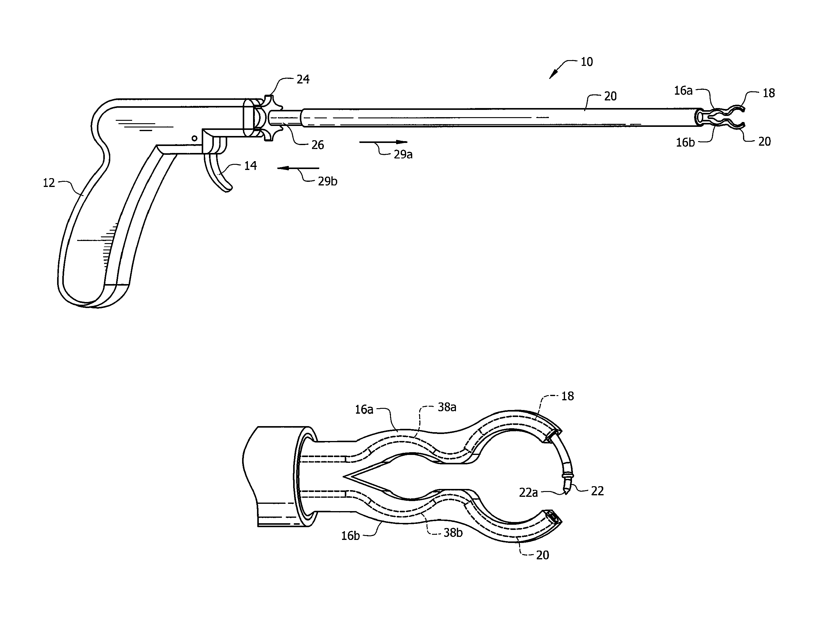 Universal laparoscopic suturing device