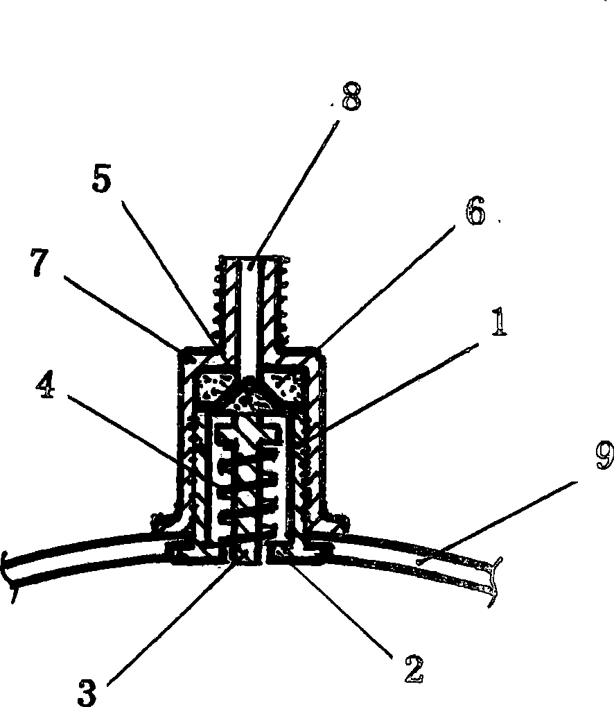 Valve inside pile