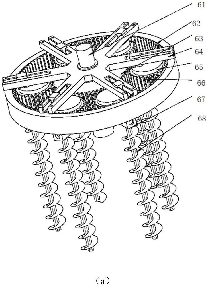 Rotary vibration coupling stirring device for preparing semi-solid slurry