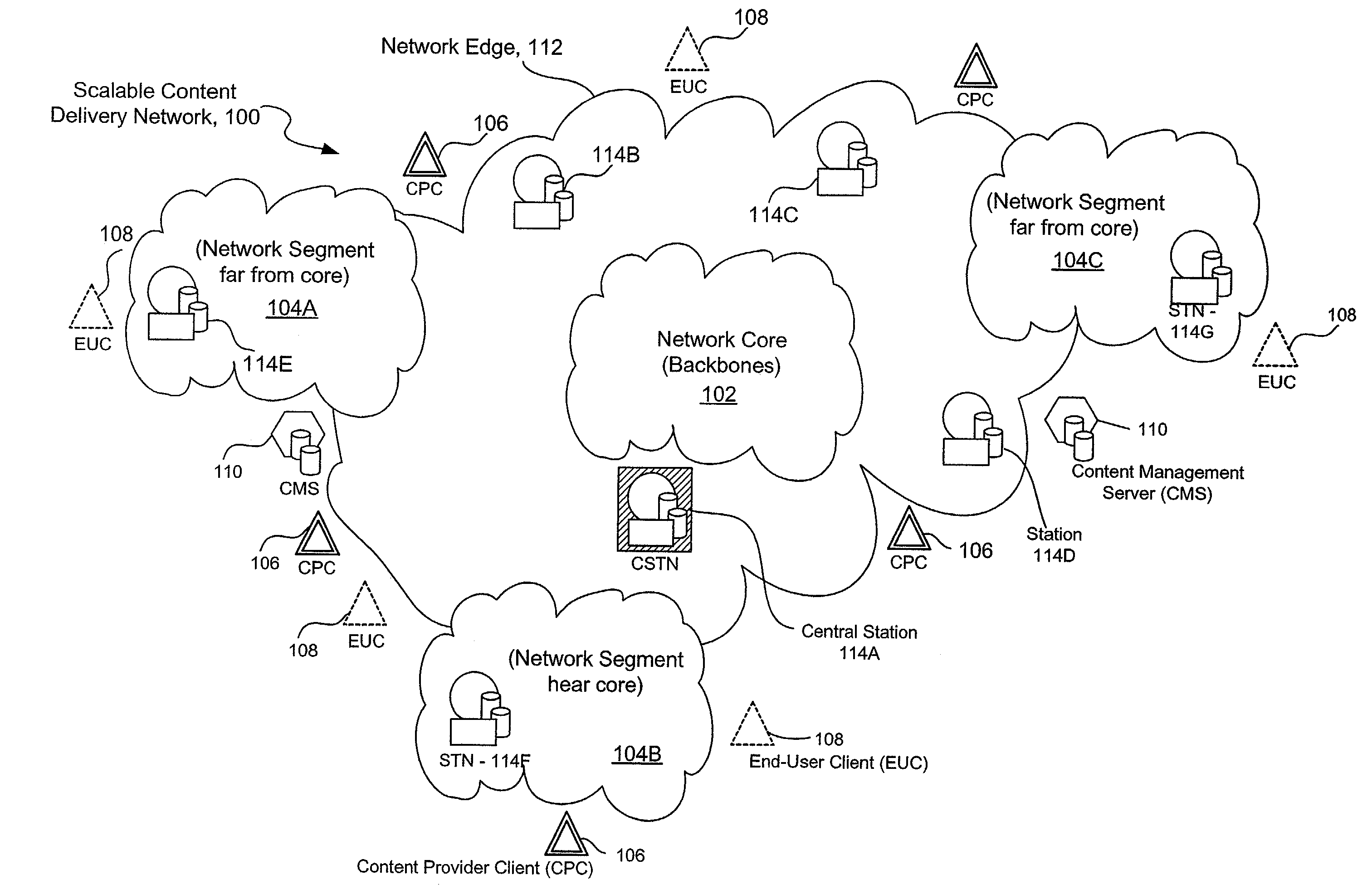 Method and apparatus for real-time parallel delivery of segments of a large payload file