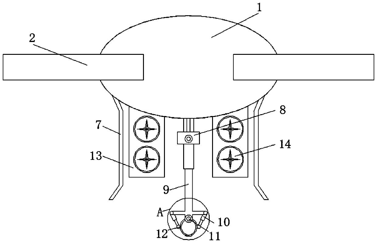 Field fire rescue auxiliary device based on unmanned aerial vehicle