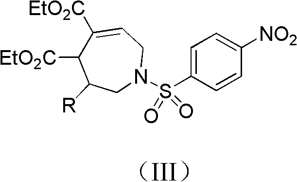 2, 3, 4, 7-tetrahydro-1h-nitrogen azepine compound and preparation method and application thereof