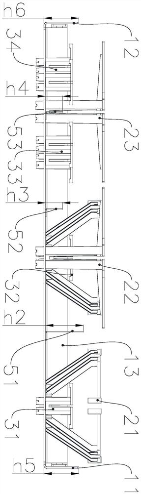 Three-low four-high multi-port base station antenna