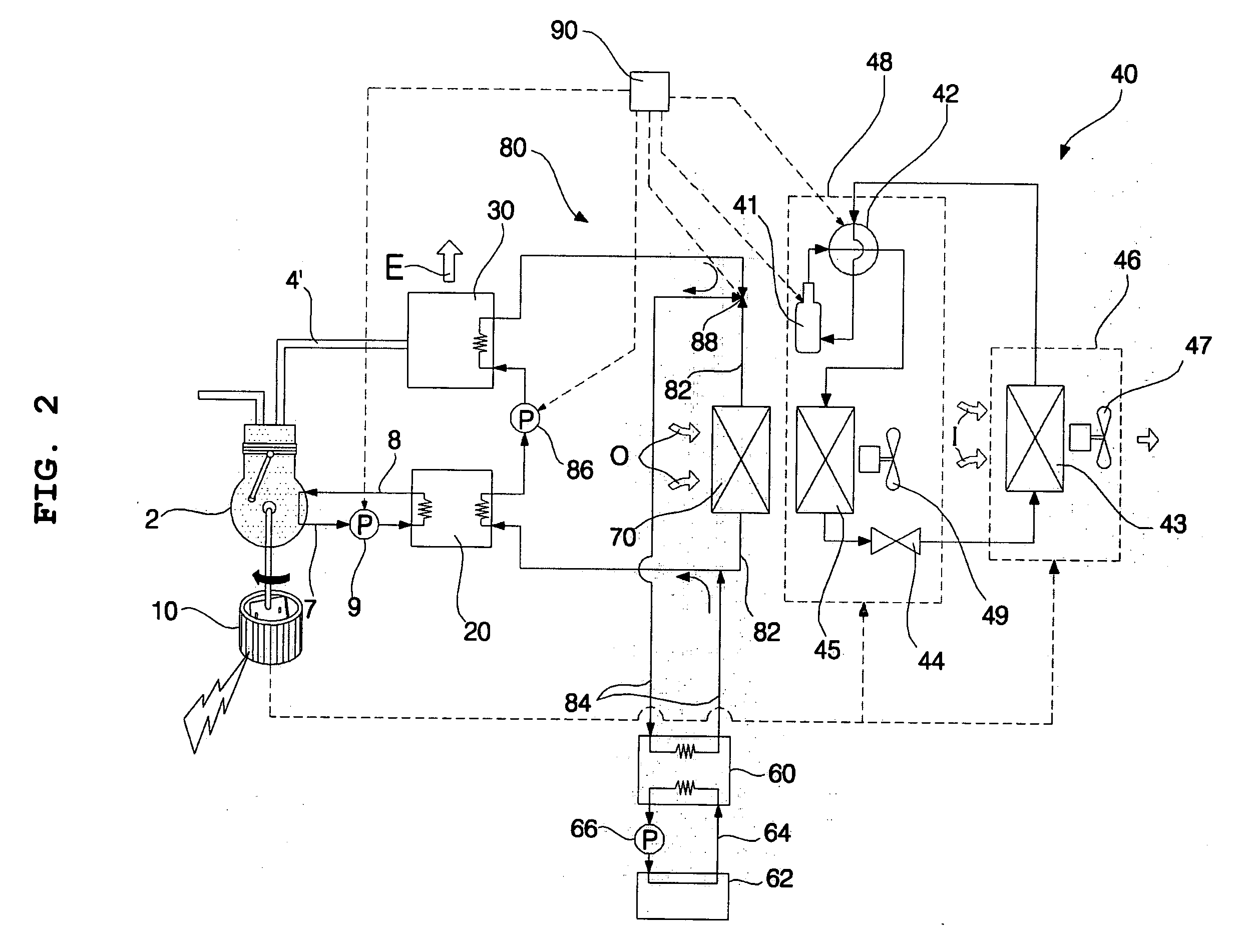 Electricity generating and air conditioning system with water heater