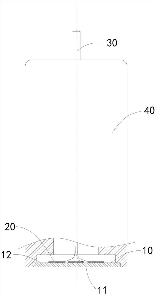 Monitoring probe, system and method for corrosion damage of pressure pipeline