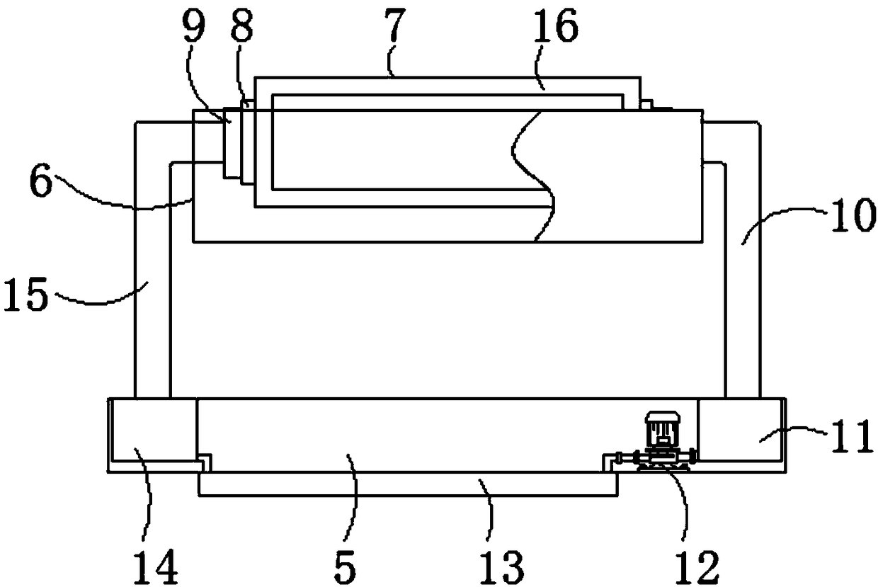 Cooling device of chemical fiber