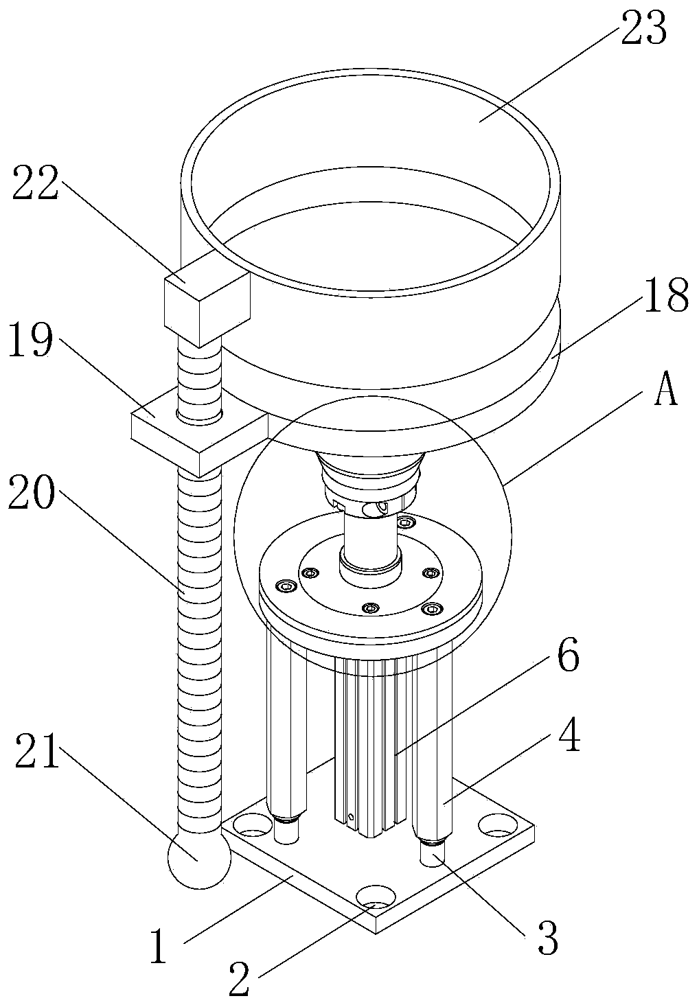 Lifting machine with protection structure