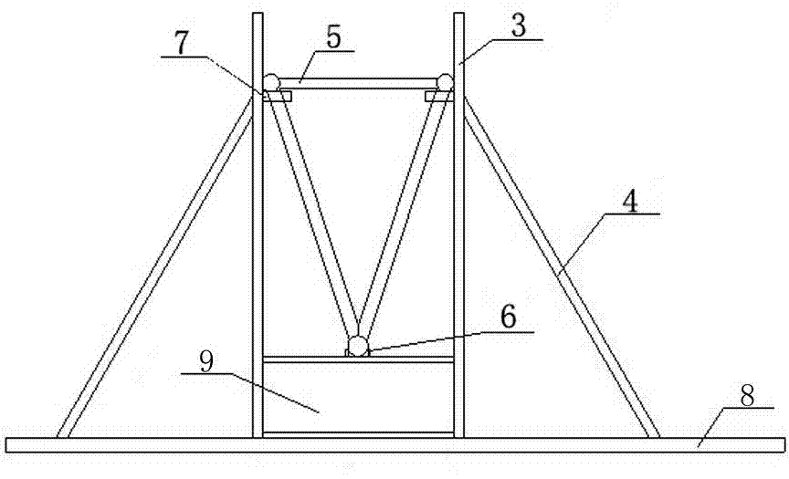 Assembling and splicing installation method of large-span tube-truss roof beam