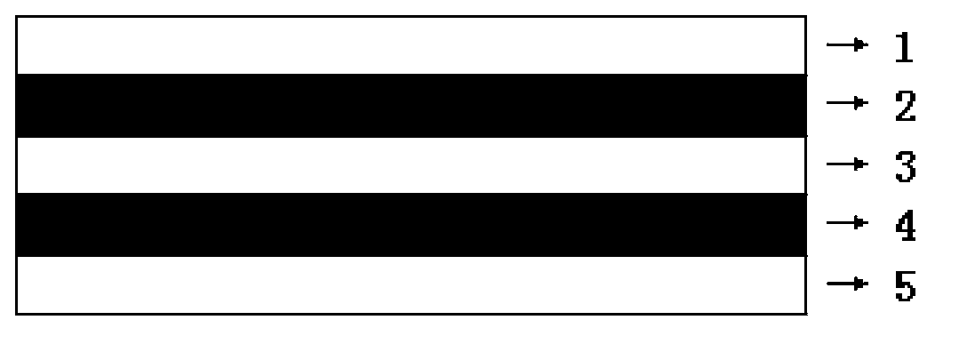 Multi-layer structure buffer packaging product comprising waste foamed plastic and preparation as well as application thereof