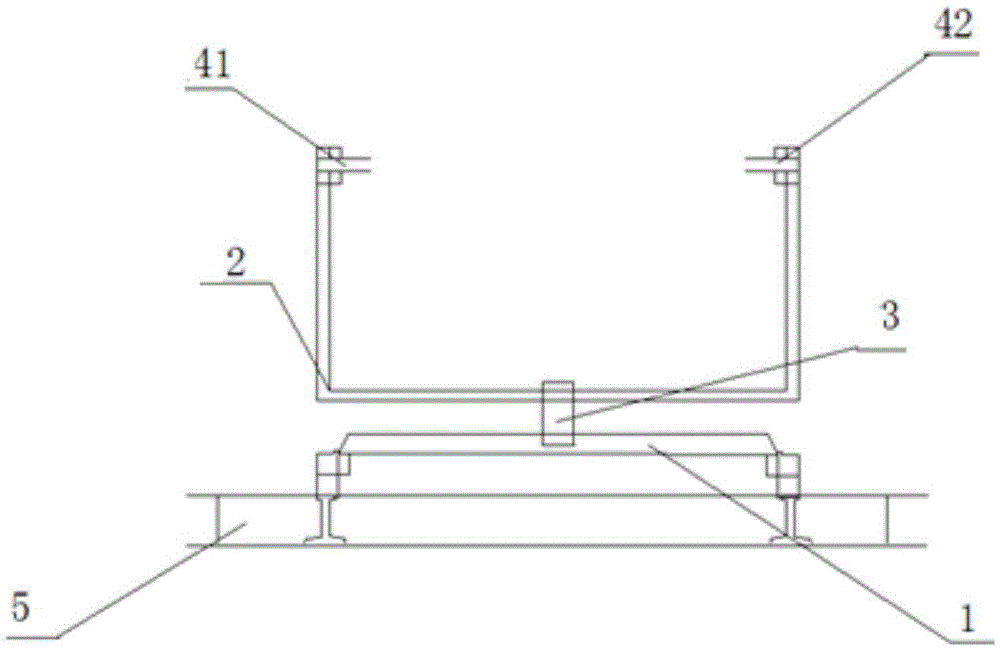 Multi-degree-of-freedom stage-separation test device and test method