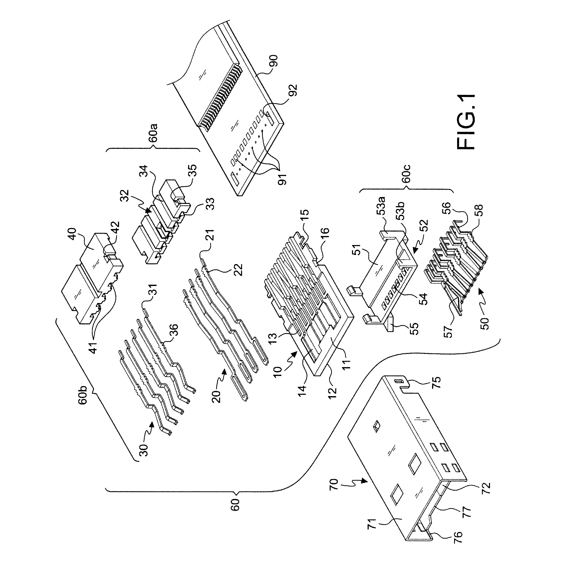 Combined structure of a USB plug with a built-in card-reading slot