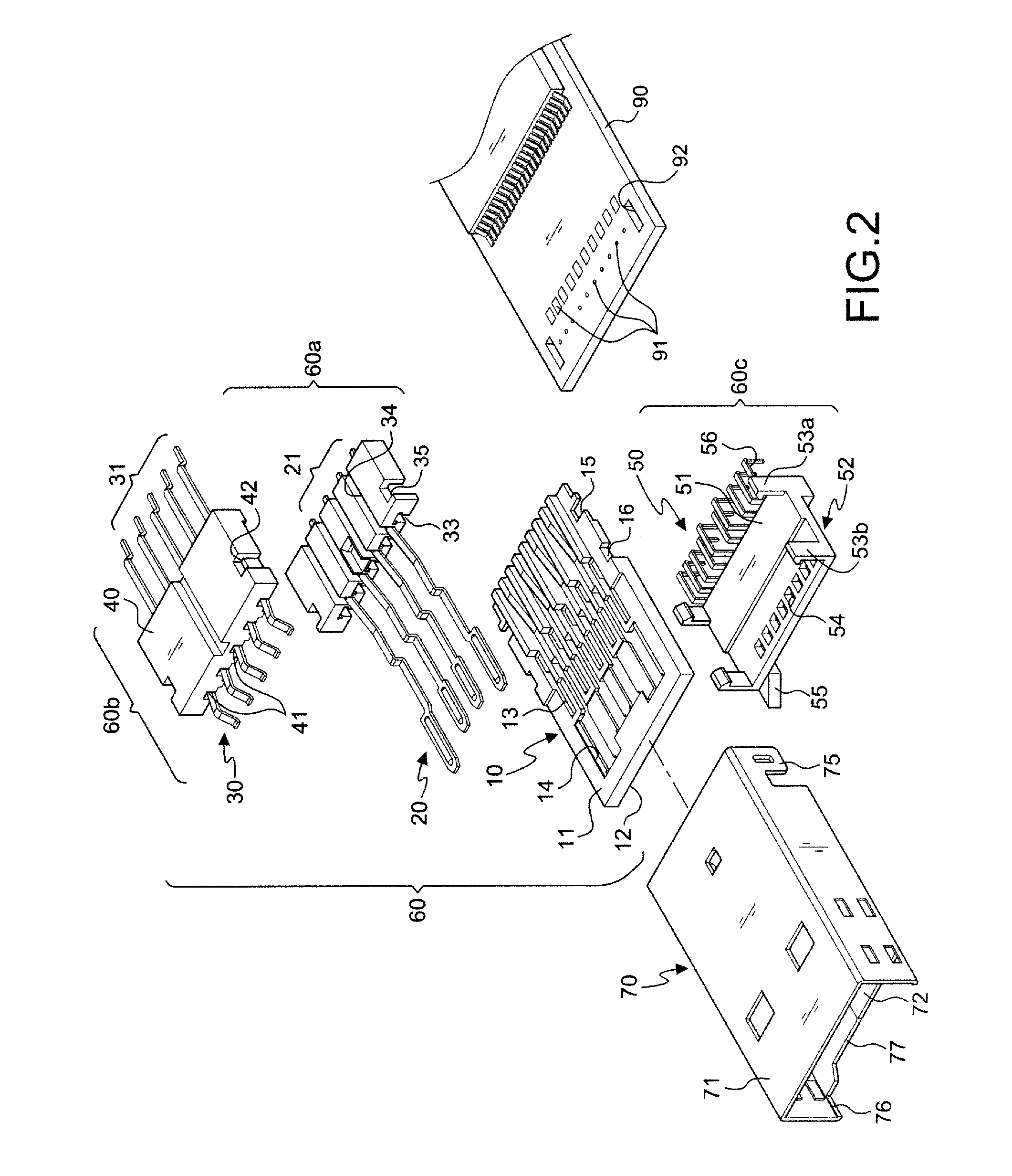 Combined structure of a USB plug with a built-in card-reading slot