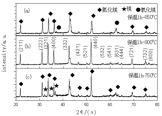 Process for preparing magnesium nitride through airflow method