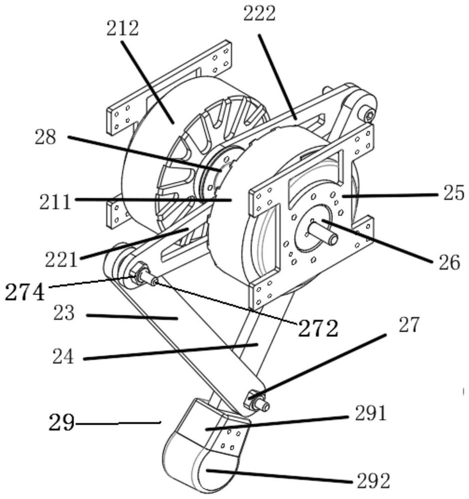 Eight-degree-of-freedom disc type brushless motor driven quadruped robot