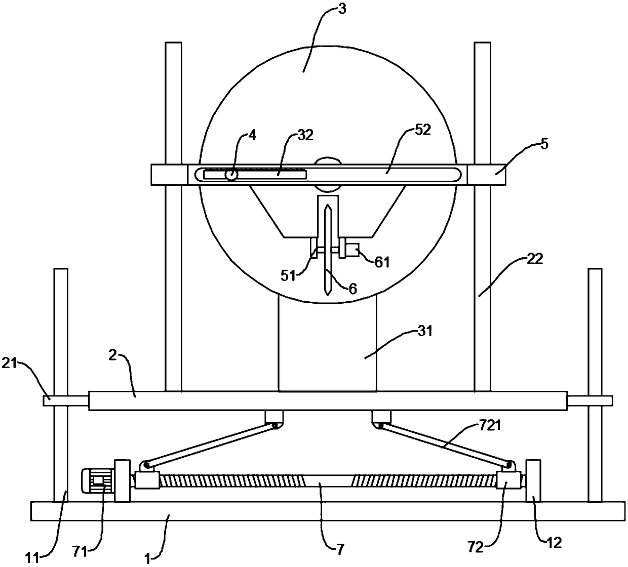 Adjustable frozen fish cutting device