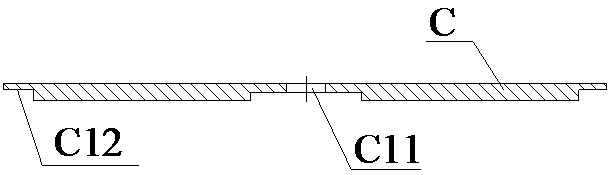 A test device and method for measuring the flow coefficient of the inlet hole of the flame cylinder