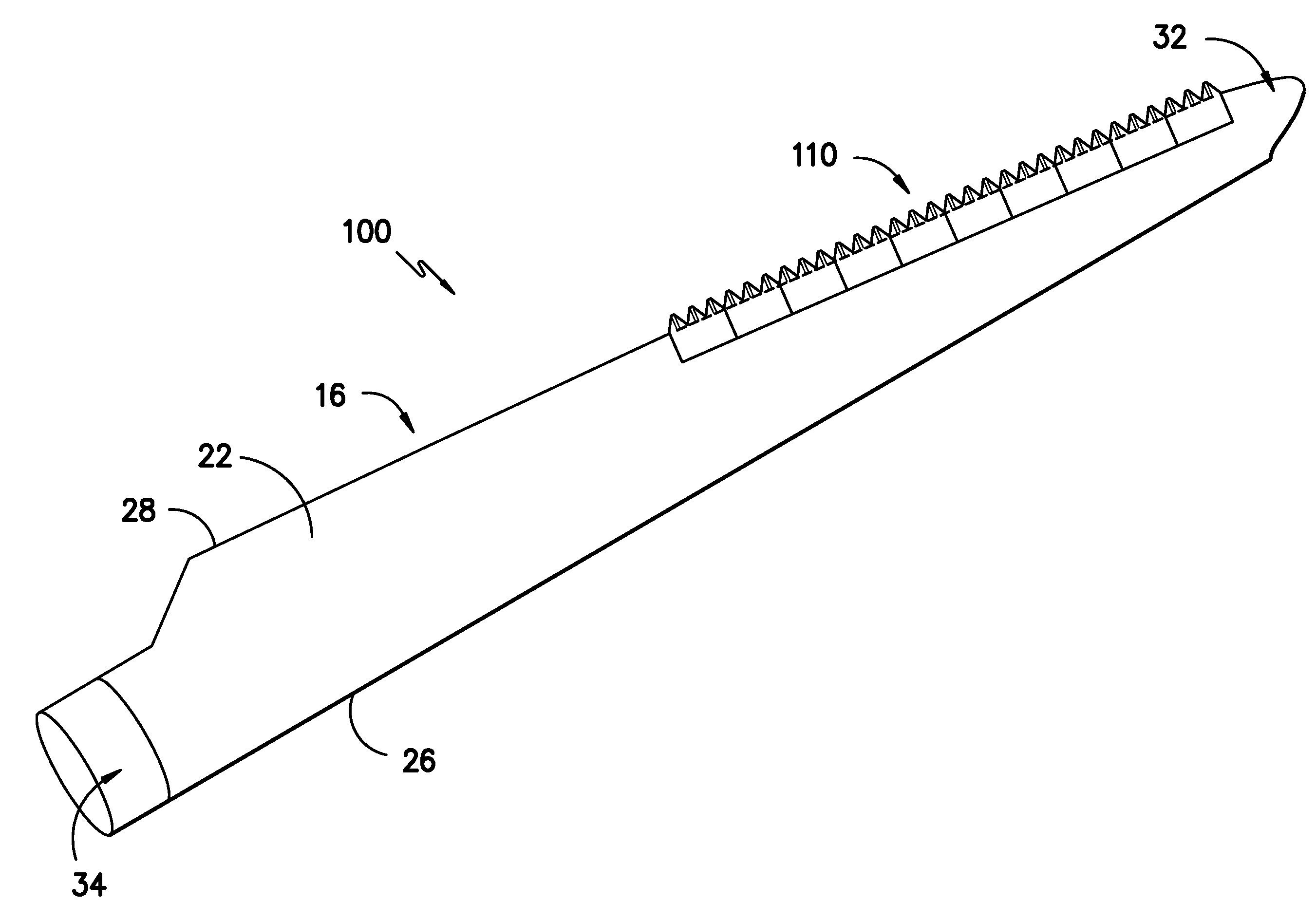 Noise reducer for rotor blade in wind turbine