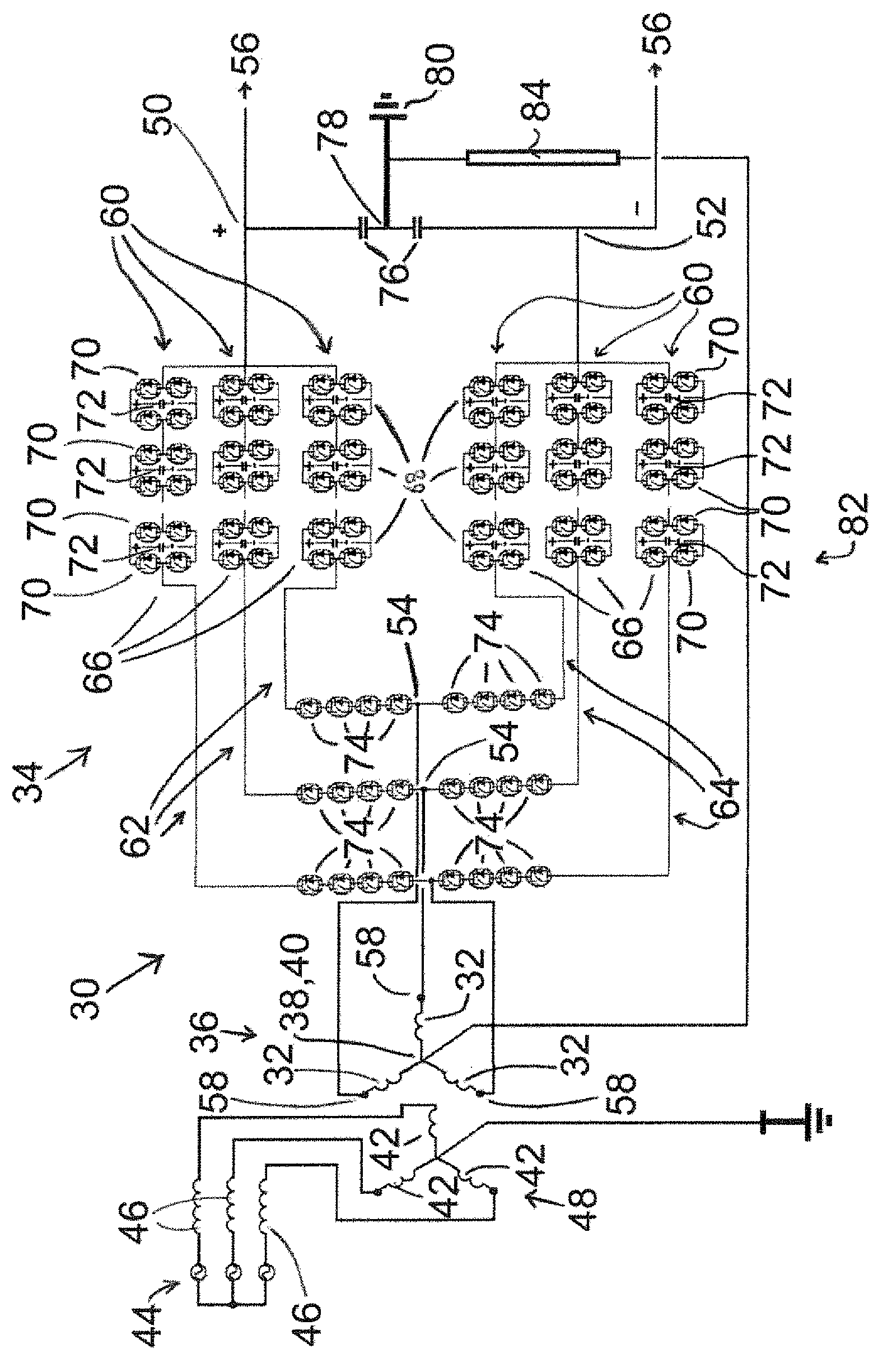 HVDC converter with neutral-point connected zero-sequence dump resistor