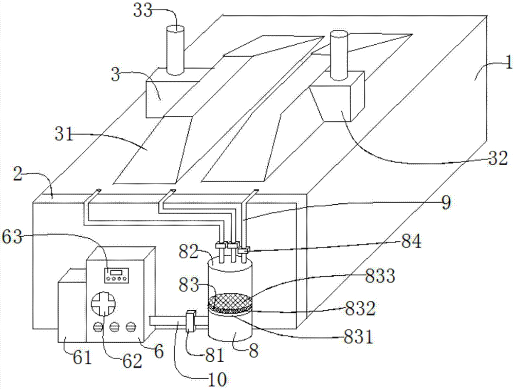 Pueraria lobata particle drying device