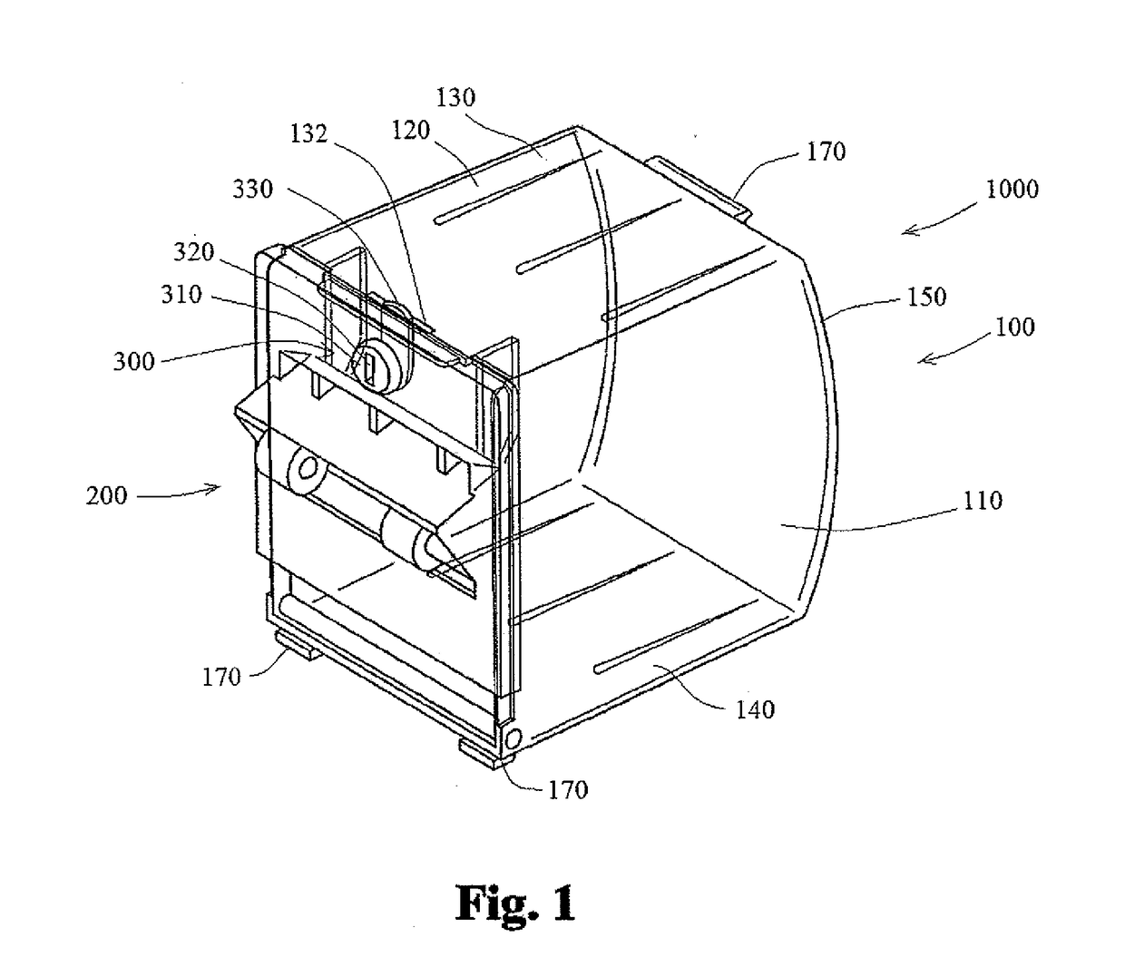 Ticket dispenser with insert