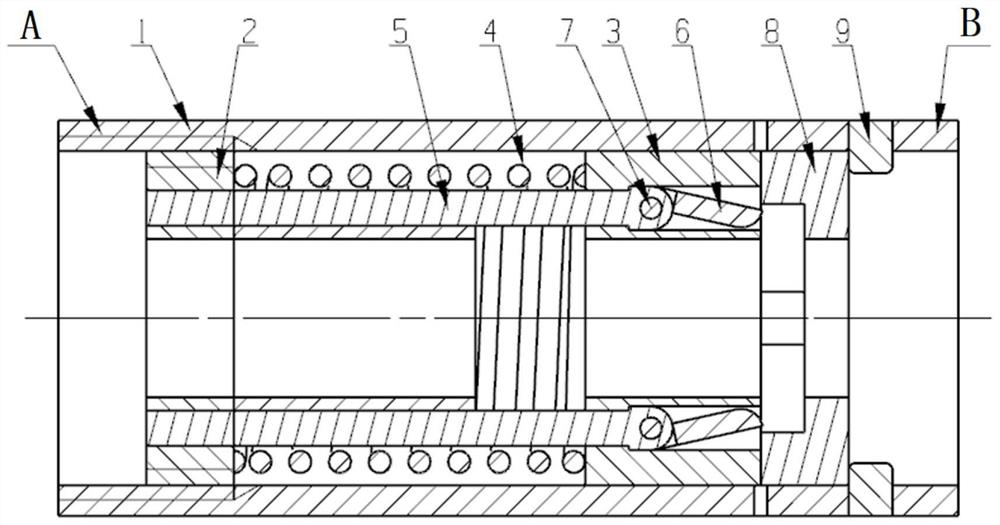 The central through hole can be opened and closed high and low voltage switching device