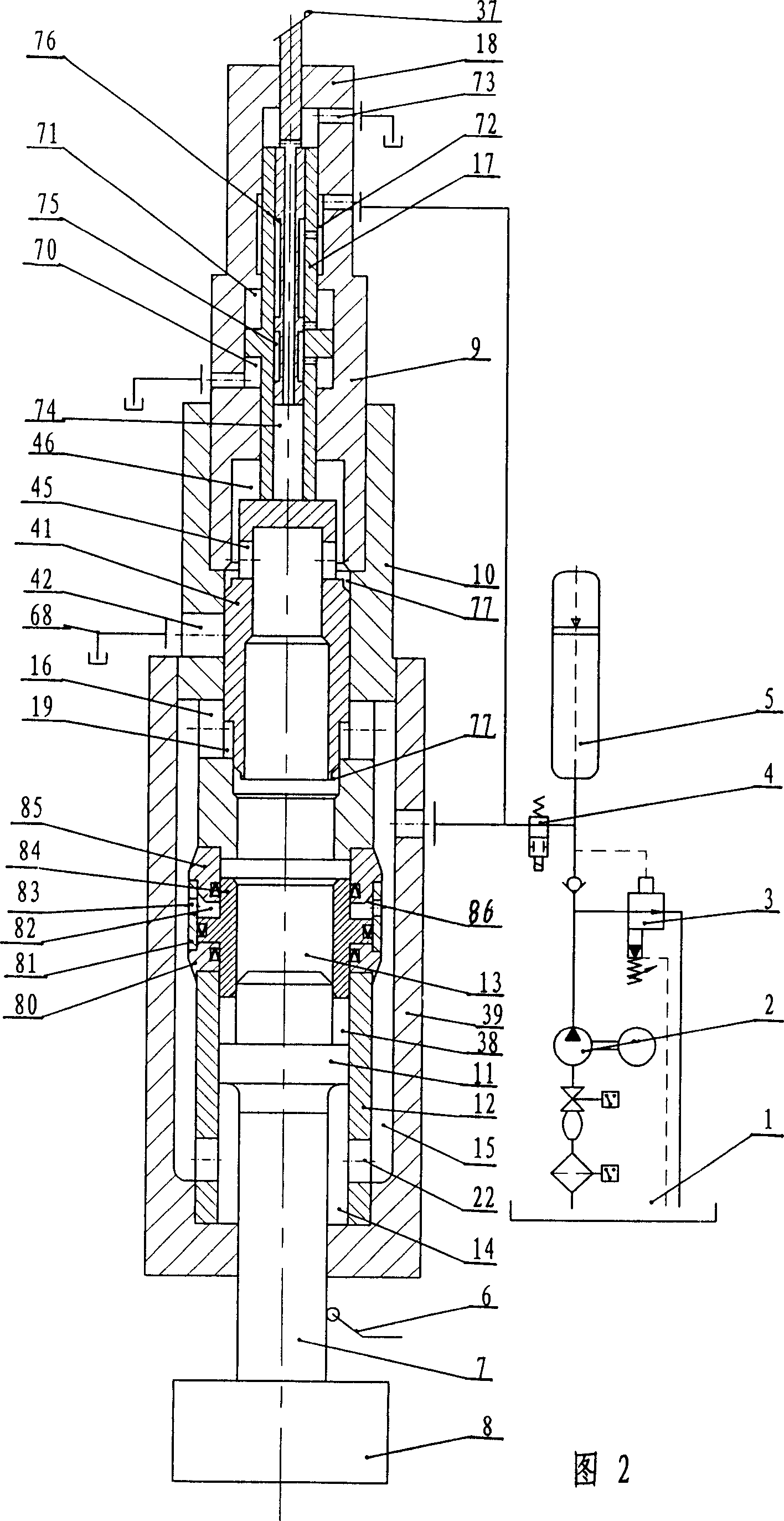 Electrohydraulic hammer