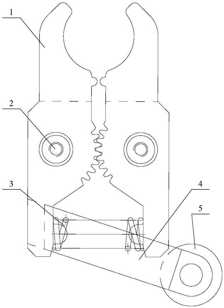 Bottle clamping mechanical arm