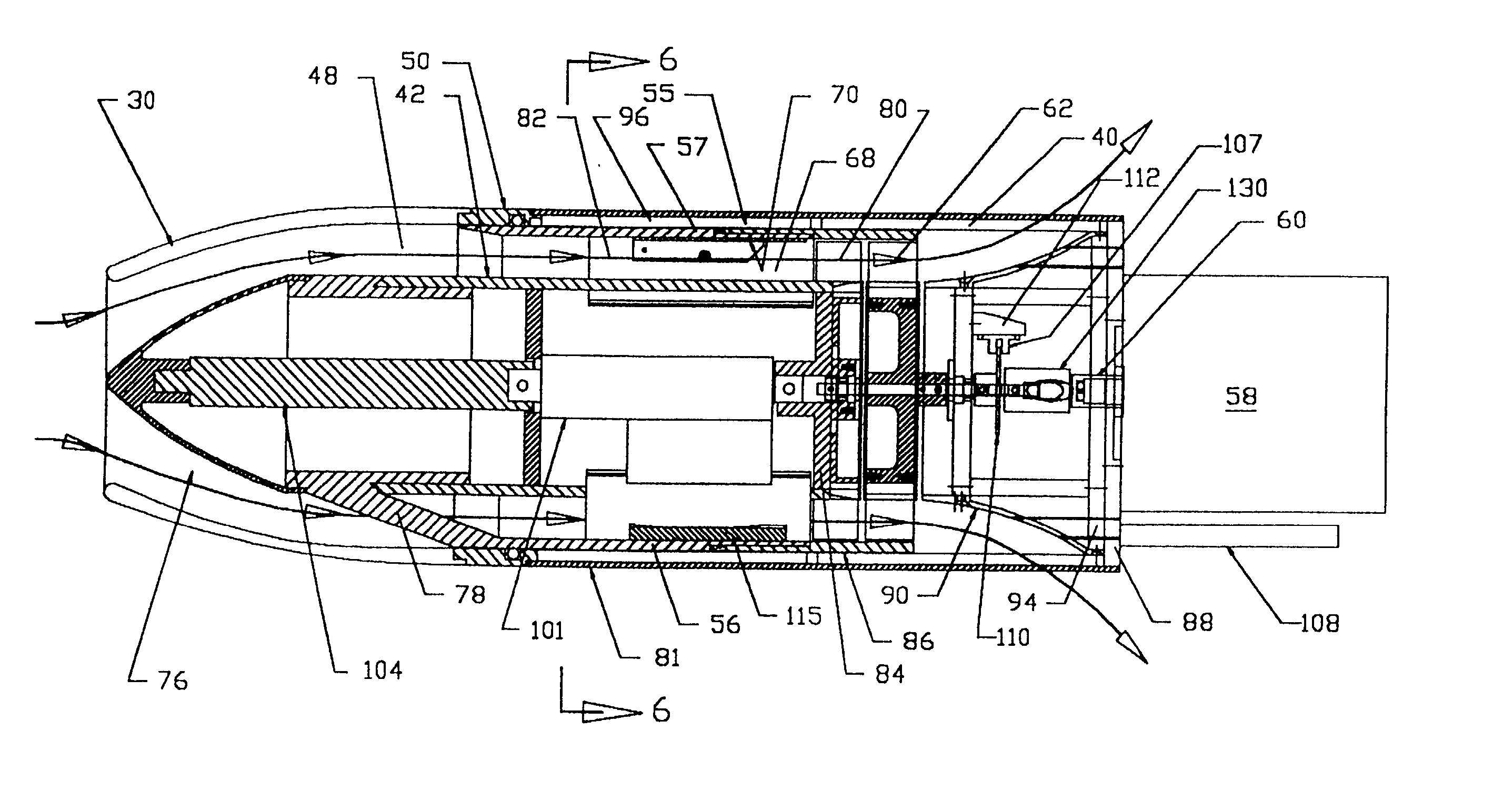 Low drag ducted ram air turbine generator and cooling system