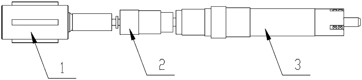 Connecting-rod deep hole grinding method for marine low-speed diesel engine and special honing device