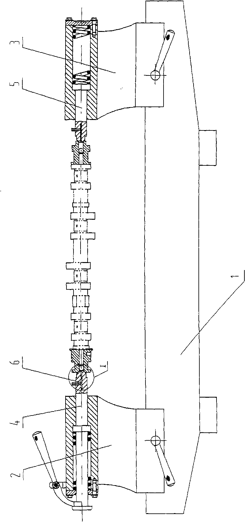 Test bench for tightness of oil conduit of engine camshaft