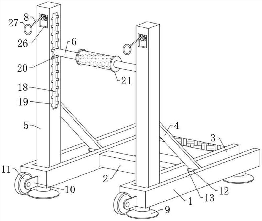 Leg pressing training device for sports