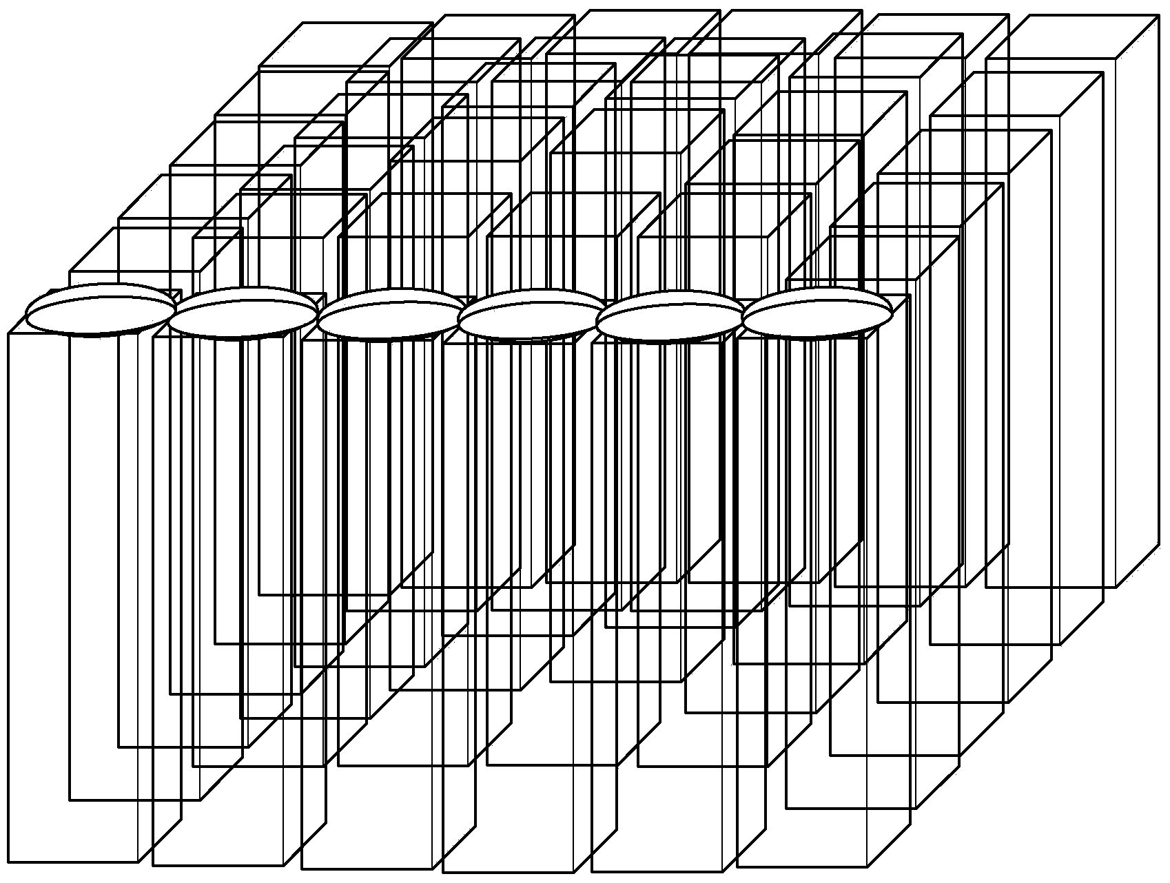 Three-dimensional telescopic display device capable of dynamically displaying pictures