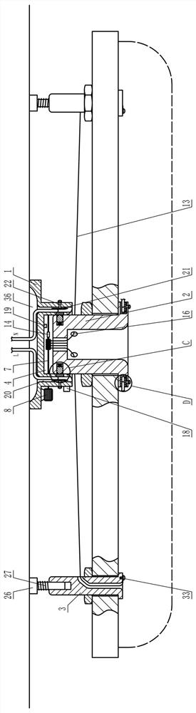 Universal ceiling lamp mounting device