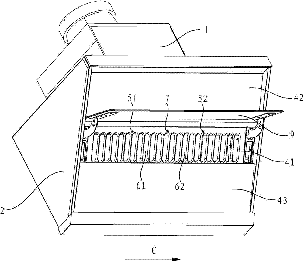 Near suction type range hood