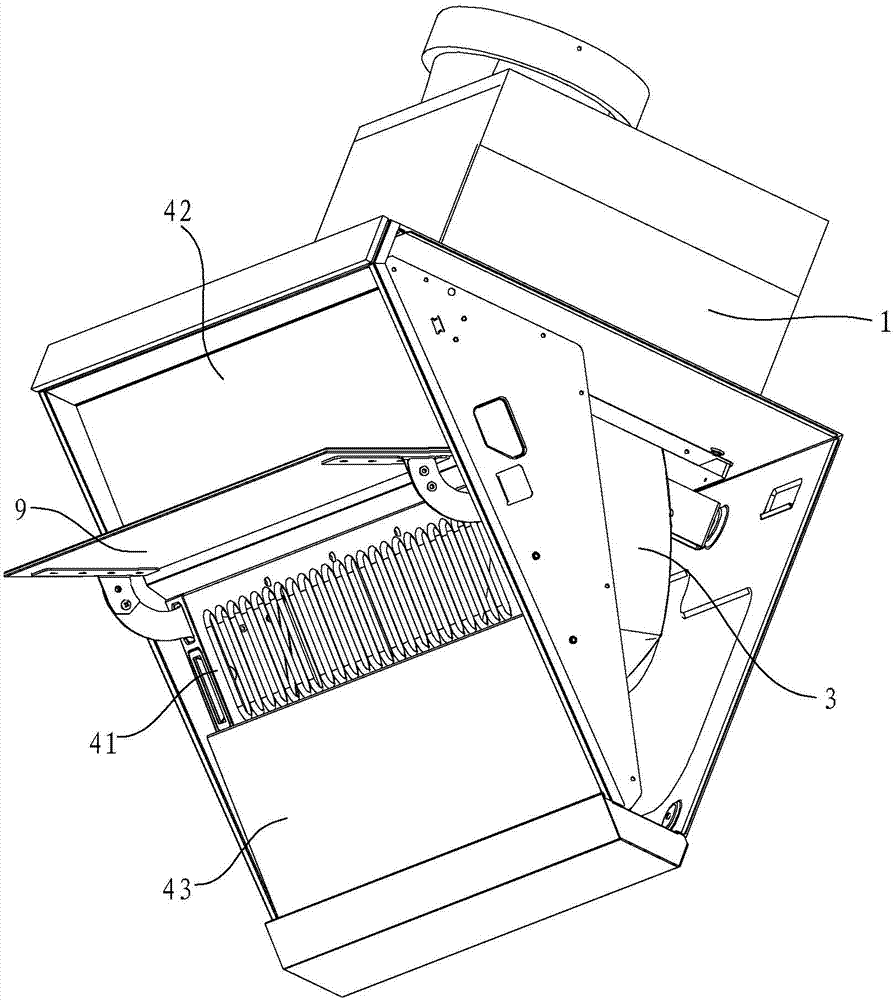 Near suction type range hood