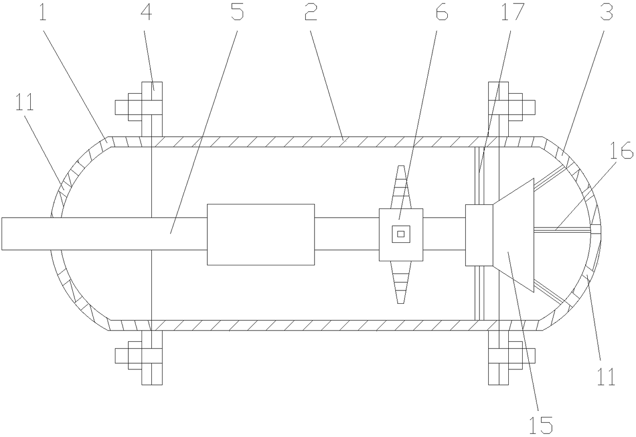 Heat dissipation type motor for domestic stirrer