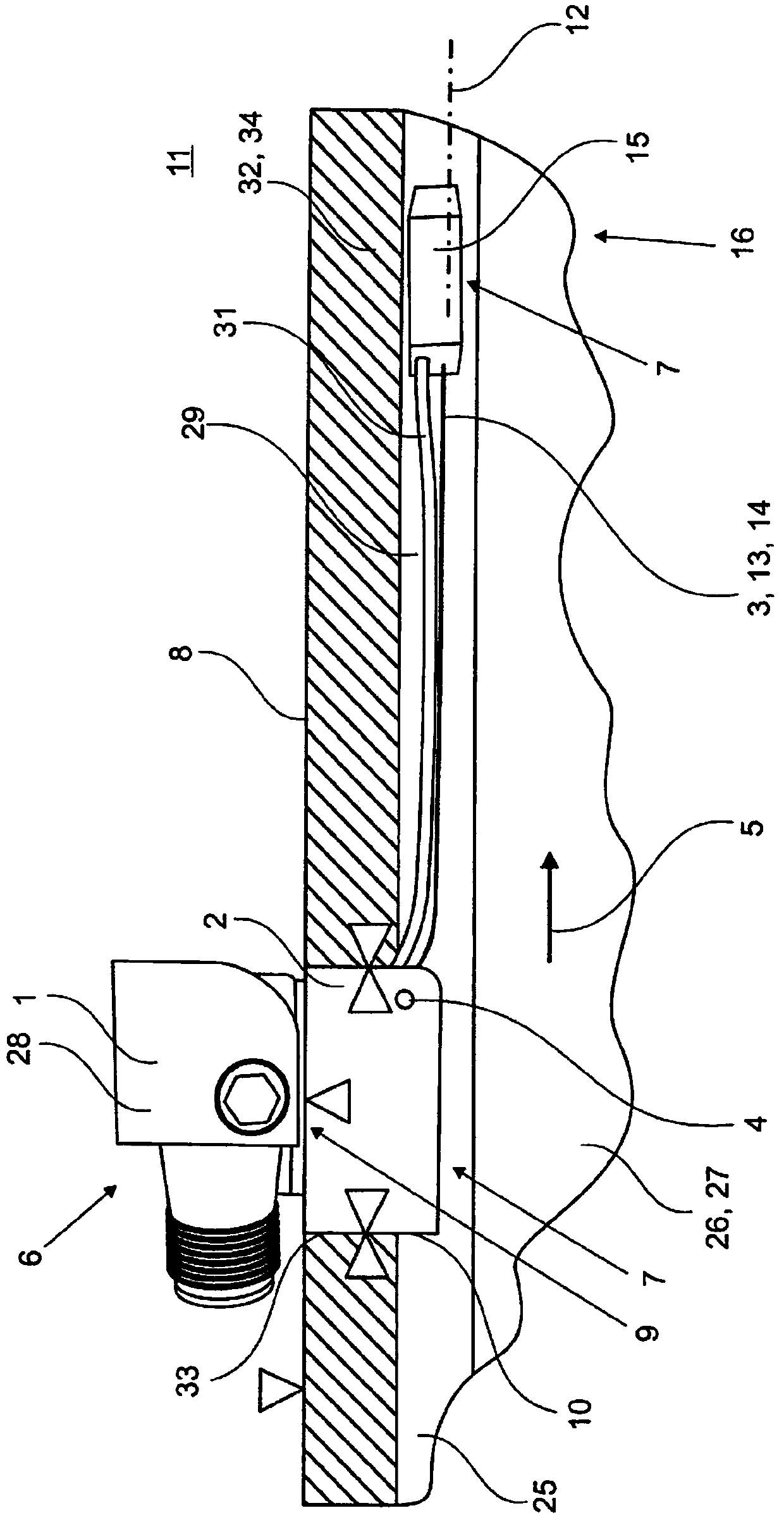 Toggle lever clamping device and its query unit