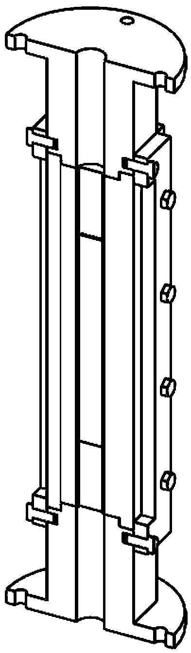 Visualized experimental device for CHF research in bidirectionally visible rectangular narrow channel