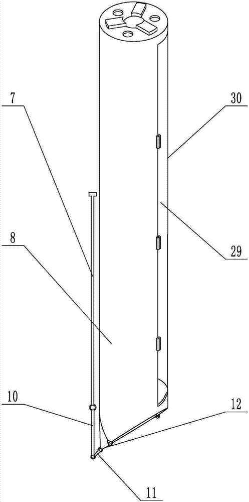 Trigger-type benthal deposit sampling device