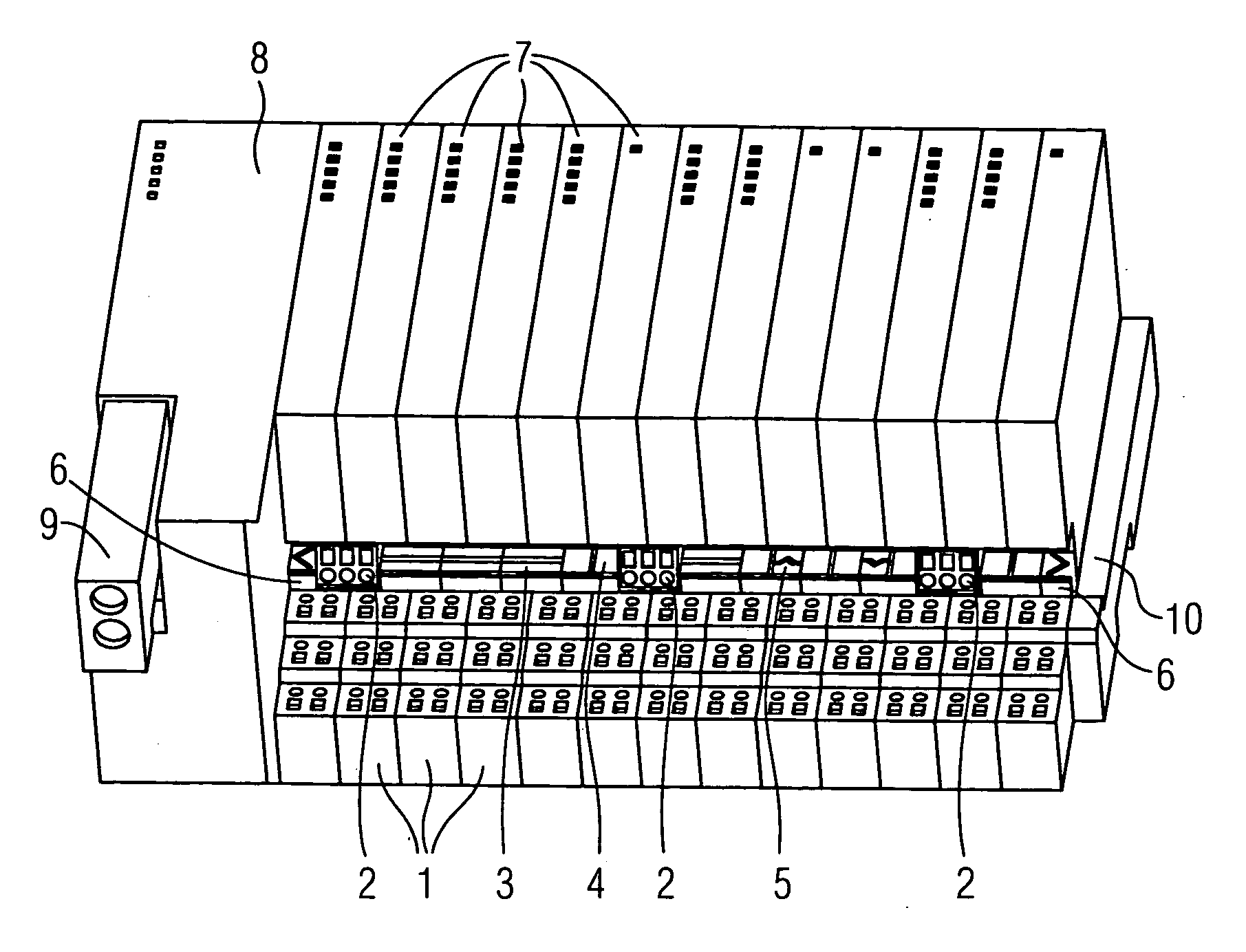 Modular control system with terminal and function modules