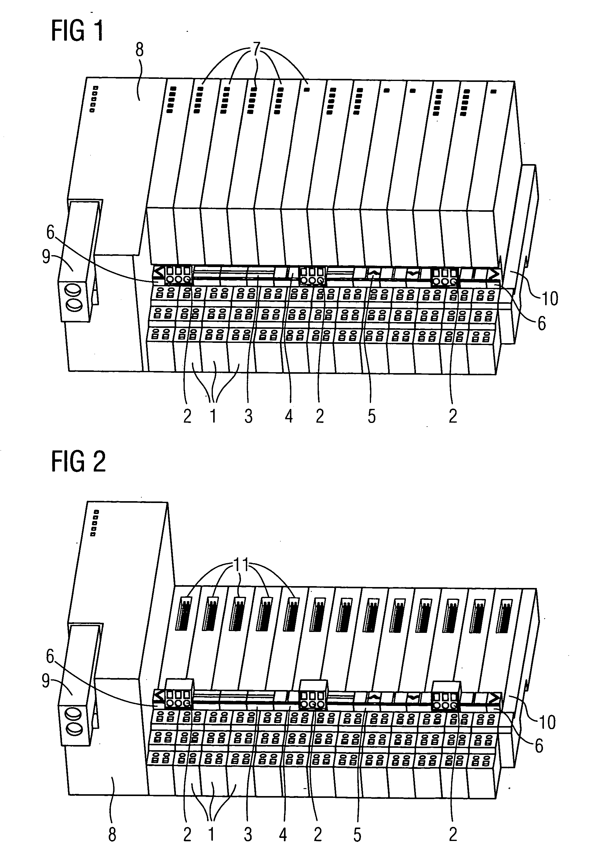 Modular control system with terminal and function modules