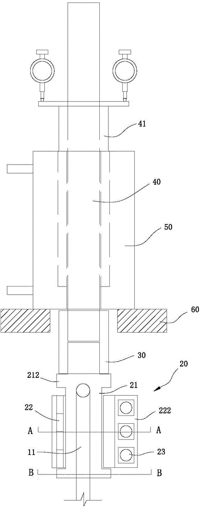 Foundation pit anti-floating anchor rod pull-out test tool