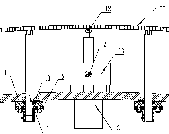 Tunnel cavity-free lining trolley capable of performing mobile shooting