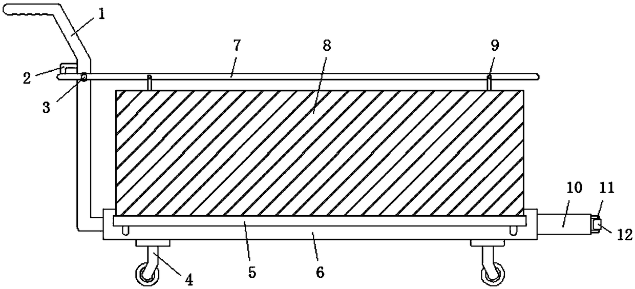 Folding telescopic logistics transport vehicle