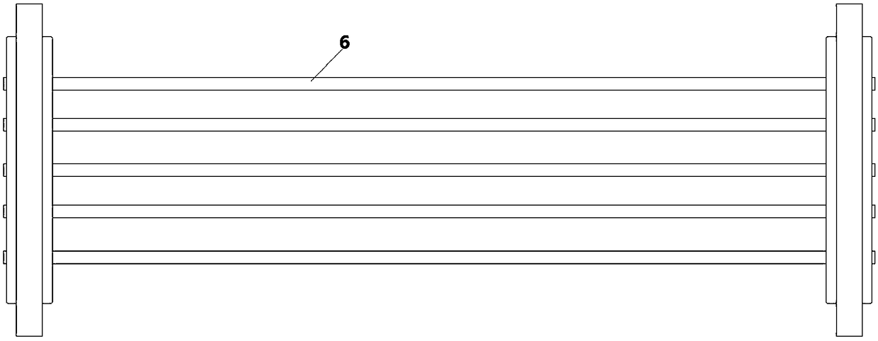 A non-condensable gas tube heat exchanger with variable length of flow stabilization device