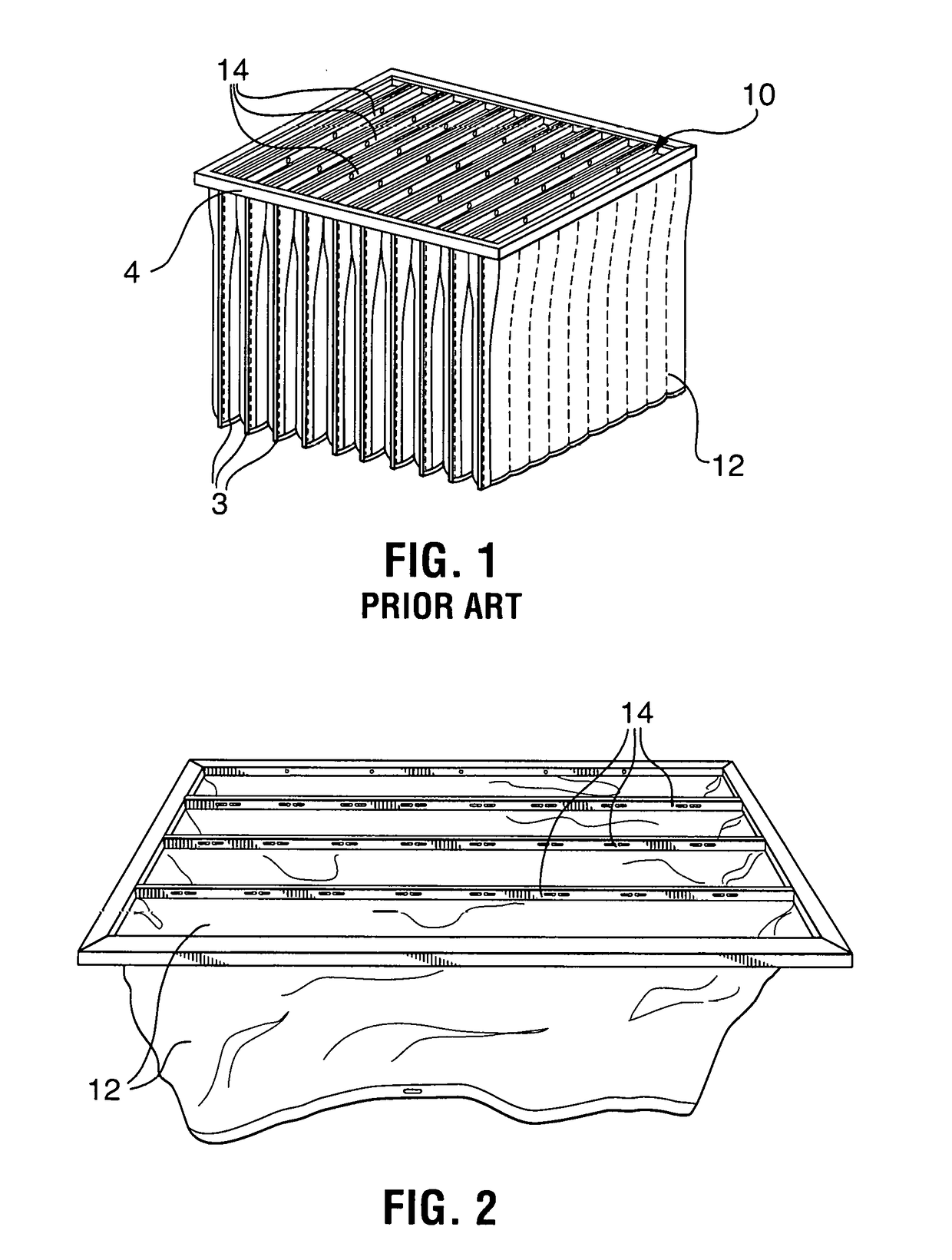 Filter frame header locking device