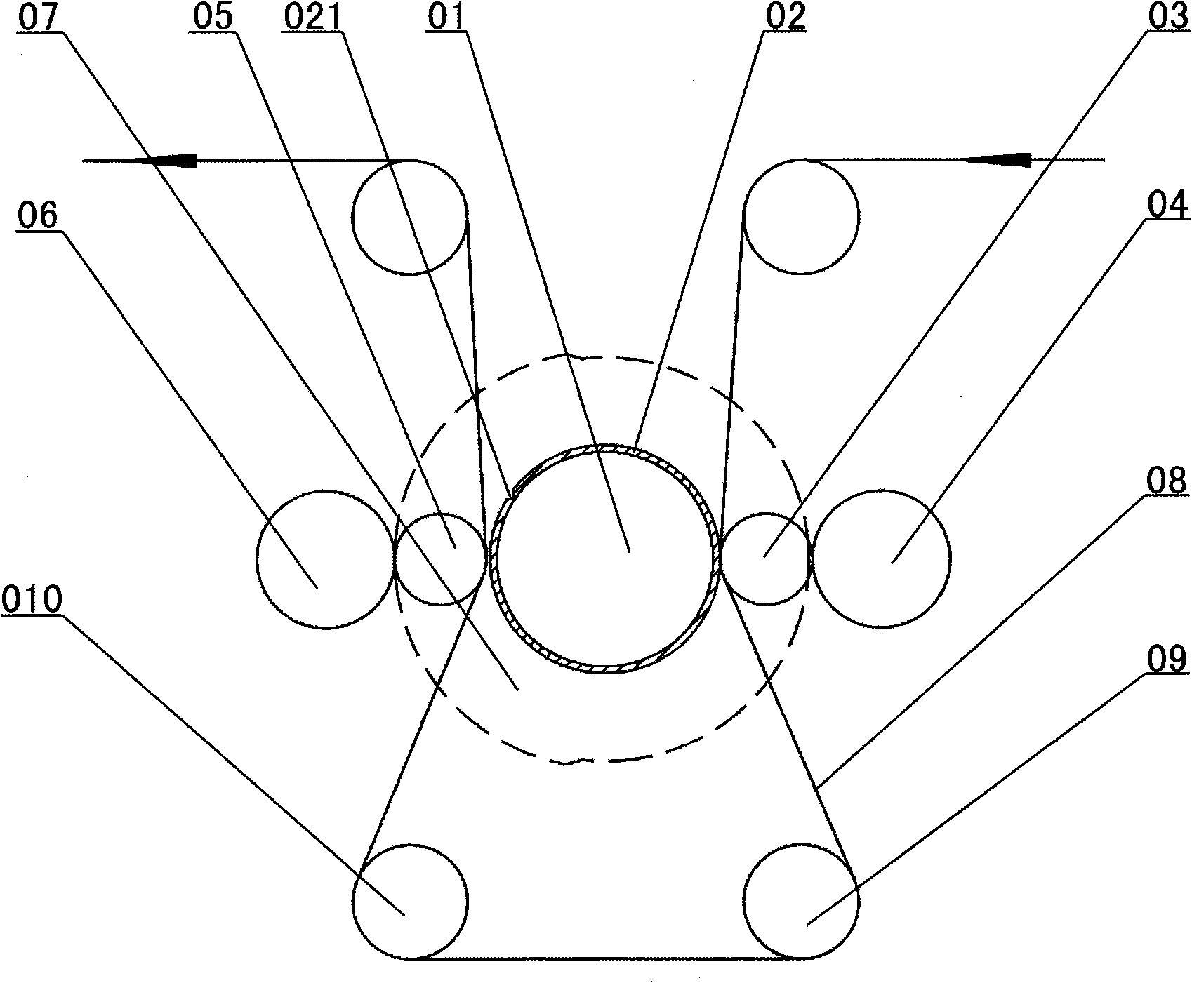 Laser holograph mould pressing device