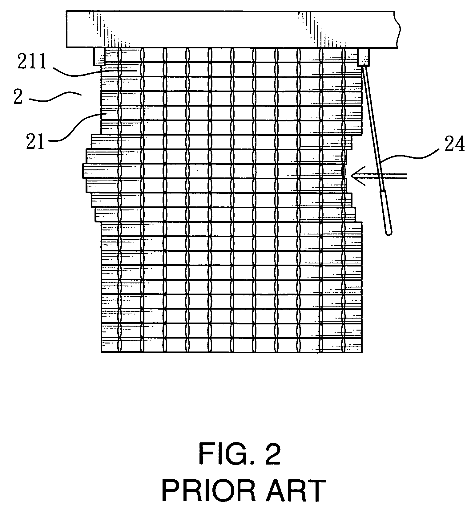 Shade without threading cords