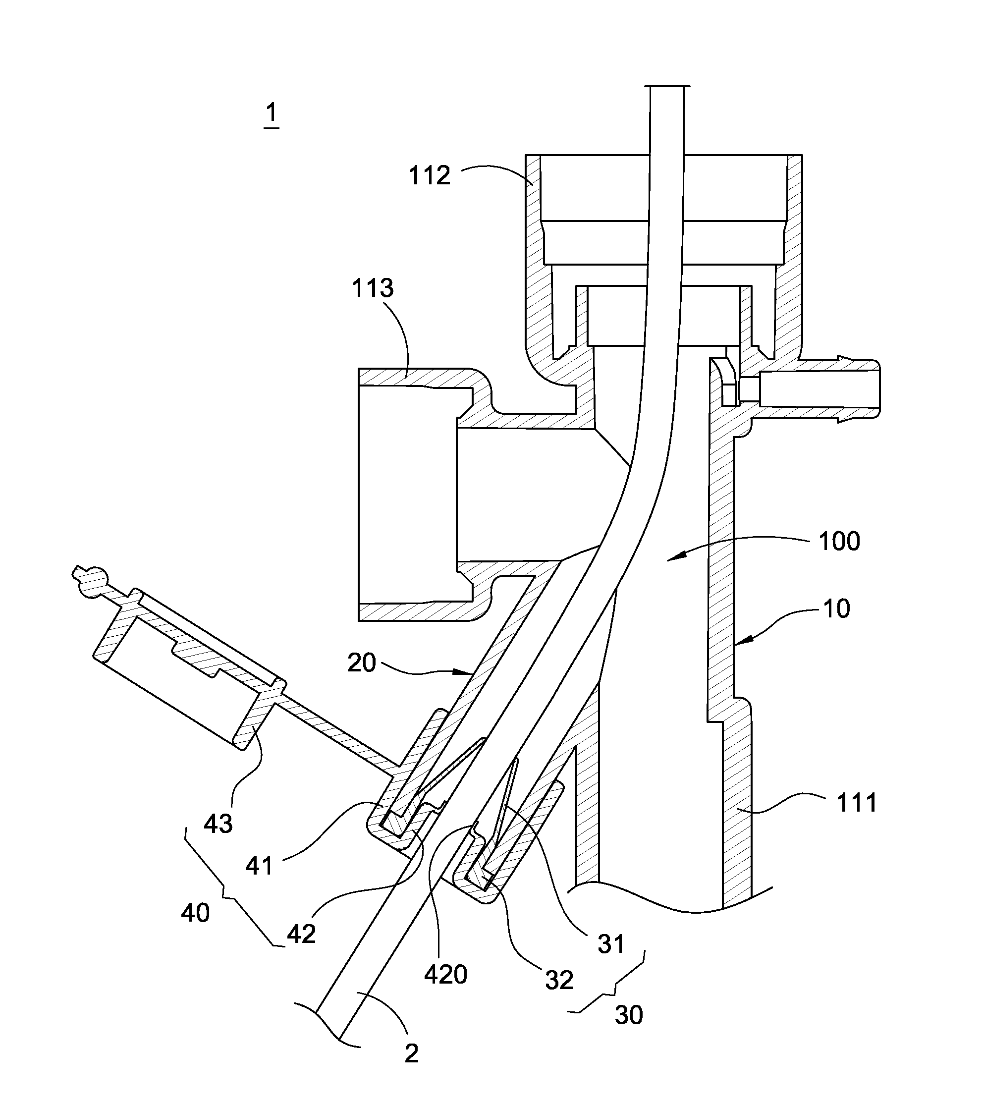 Closed suction set insertable with bronchoscope