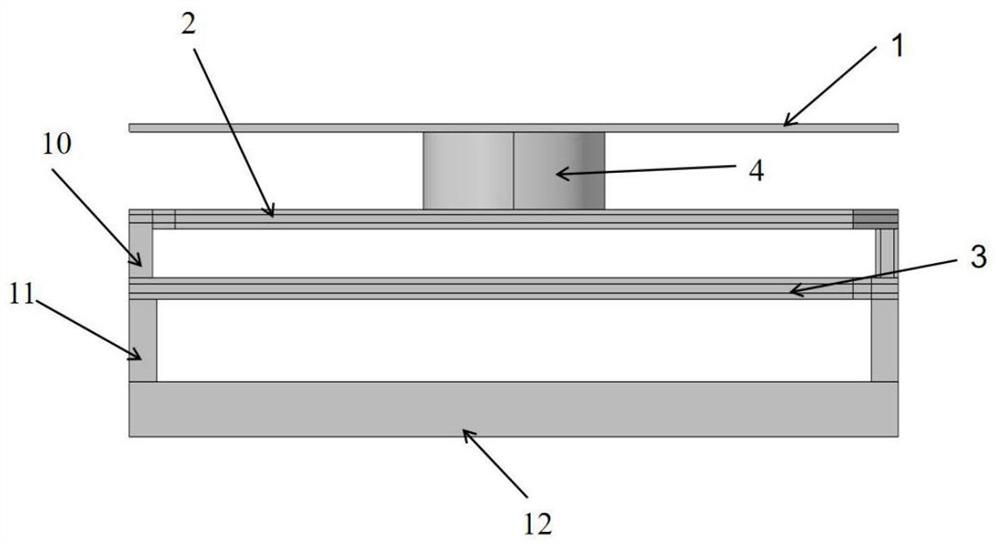 Three-layer pixel structure of micro-bolometer